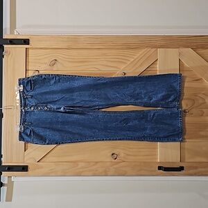 Vintage | 90s Y2K No Excuses Button Fly Flared Jeans | Size 11/12